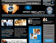 Tablet Screenshot of maximsecurity.com